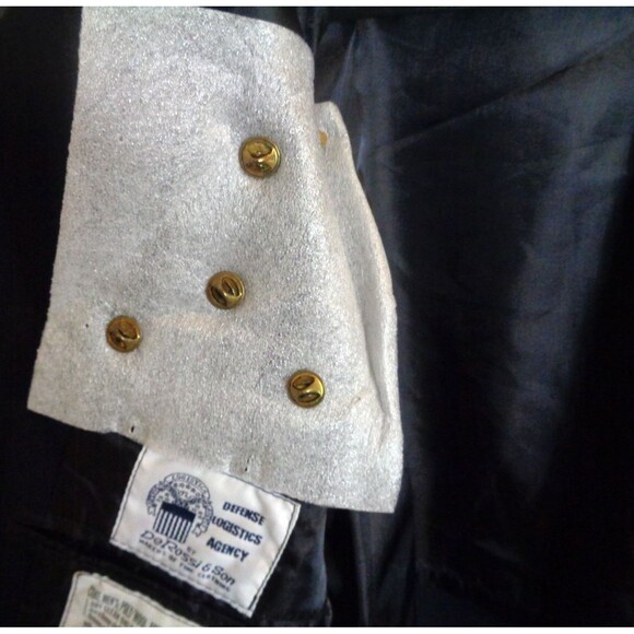 U.S. Army Blue Military Service Coat Sz 42RC Blazer Mens Jacket Poly/Wool - Picture 9 of 12